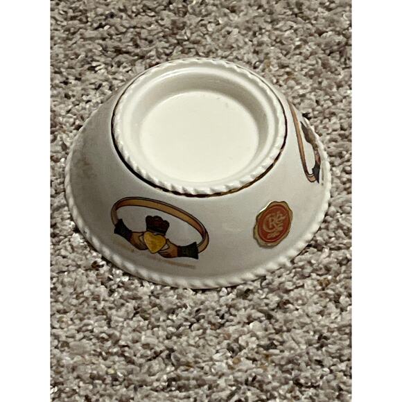 Celtic Candle Holder CRE  Claddagh Ring Irish Porcelain Galway Ireland - Picture 5 of 8